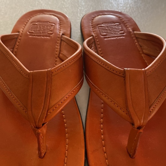 COACH Men’s  Leather Flip Flops Size 10M main image 6